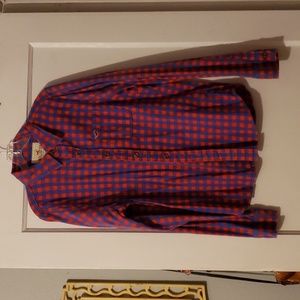 Hollister button up flannel size large.